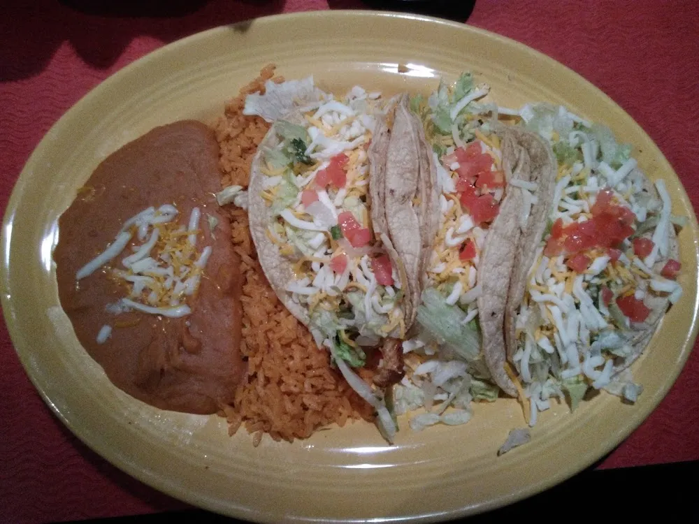 Kids One Beef Taco Rice & Beans